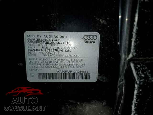 AUDI Q5 2012 - WA1CFAFP1CA034656