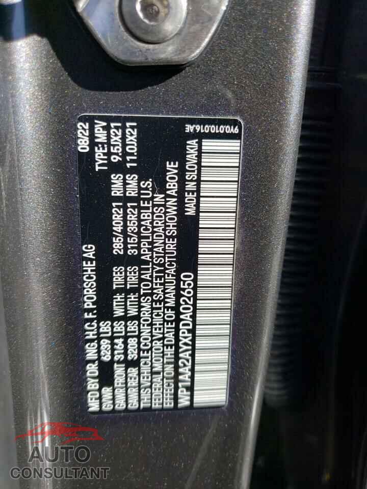 PORSCHE CAYENNE BA 2023 - WP1AA2AYXPDA02650
