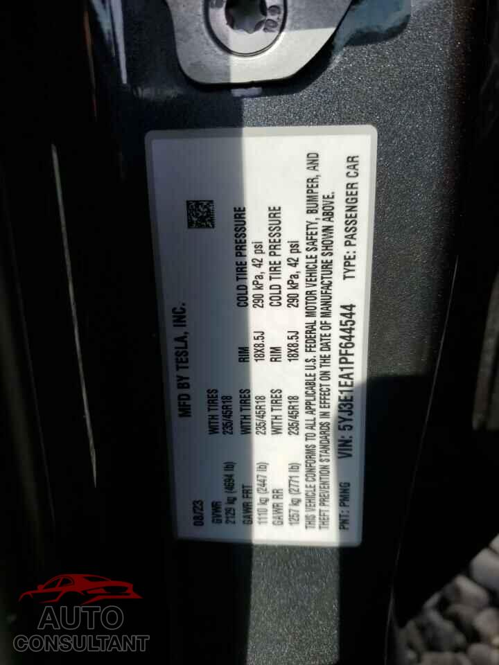 TESLA MODEL 3 2023 - 5YJ3E1EA1PF644544
