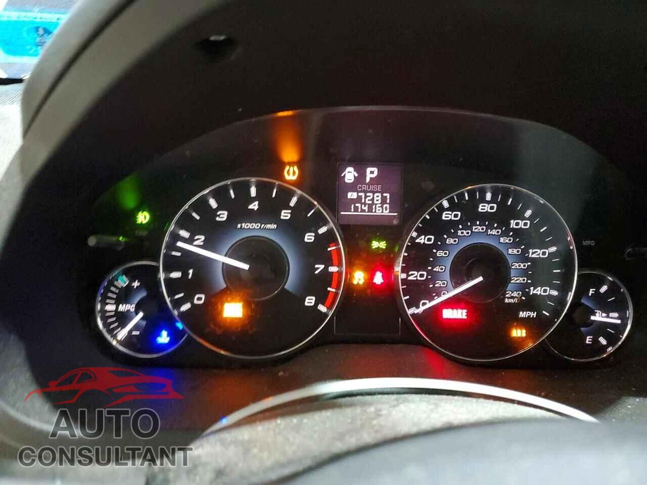 SUBARU OUTBACK 2012 - 4S4BRBCC3C3208002