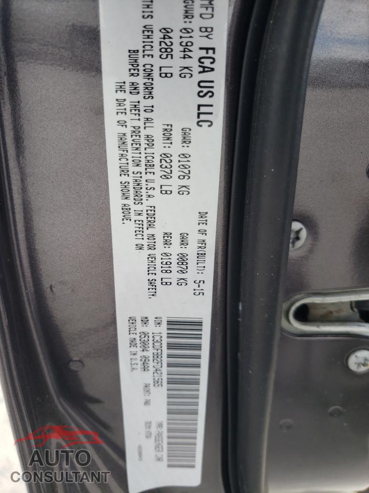 DODGE DART 2015 - 1C3CDFBB2FD421565