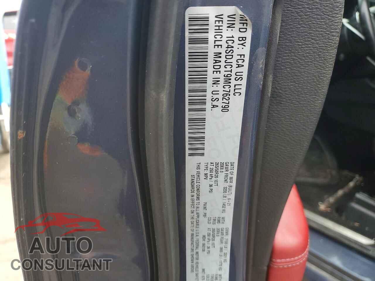DODGE DURANGO 2021 - 1C4SDJCT9MC762790