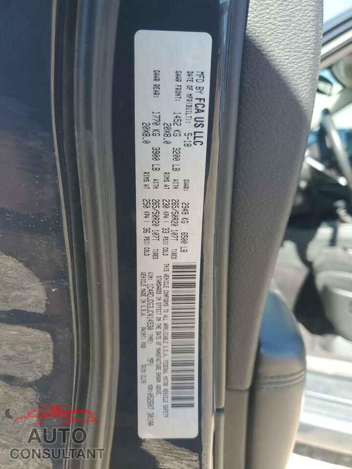 DODGE DURANGO 2018 - 1C4RDJDG3JC414530