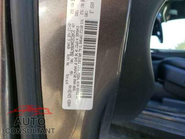 DODGE CARAVAN 2019 - 2C4RDGEG4KR647892