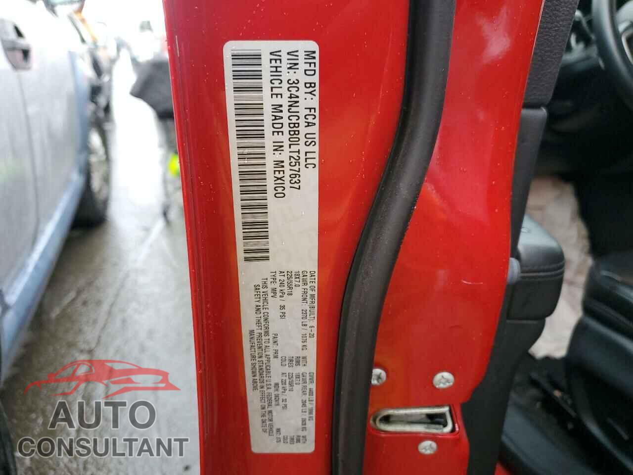 JEEP COMPASS 2020 - 3C4NJCBB0LT257637