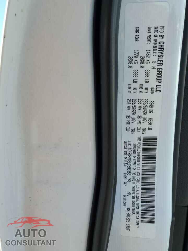 DODGE DURANGO 2014 - 1C4RDHAG8EC593358