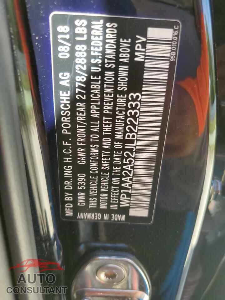 PORSCHE MACAN 2018 - WP1AA2A52JLB22333