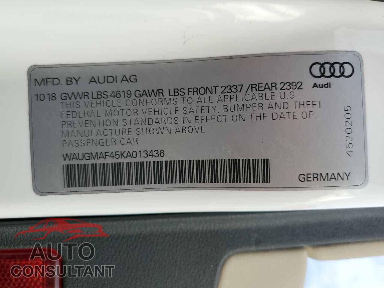 AUDI A4 2019 - WAUGMAF45KA013436