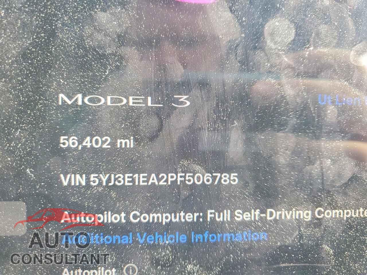 TESLA MODEL 3 2023 - 5YJ3E1EA2PF506785