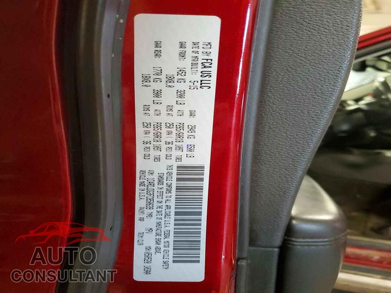 DODGE DURANGO 2015 - 1C4RDJDG3FC850639