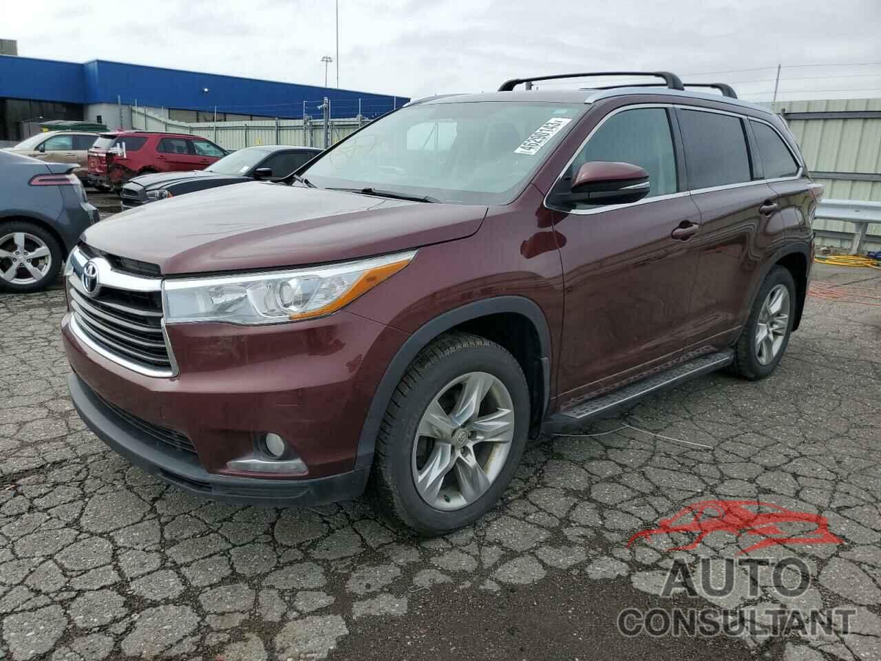 TOYOTA HIGHLANDER 2015 - 5TDDKRFH9FS126389