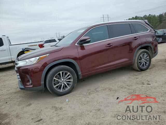 TOYOTA HIGHLANDER 2018 - 5TDKZRFH6JS282689