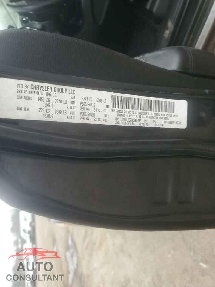 DODGE DURANGO 2013 - 1C4RDJAG7DC665432