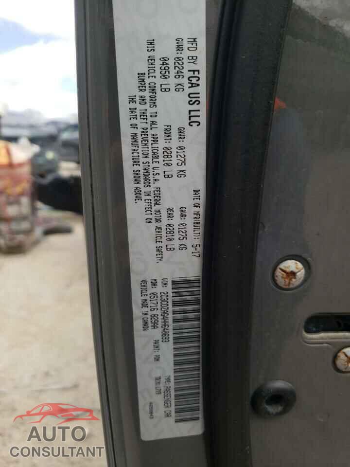 DODGE CHALLENGER 2017 - 2C3CDZAG4HH640693