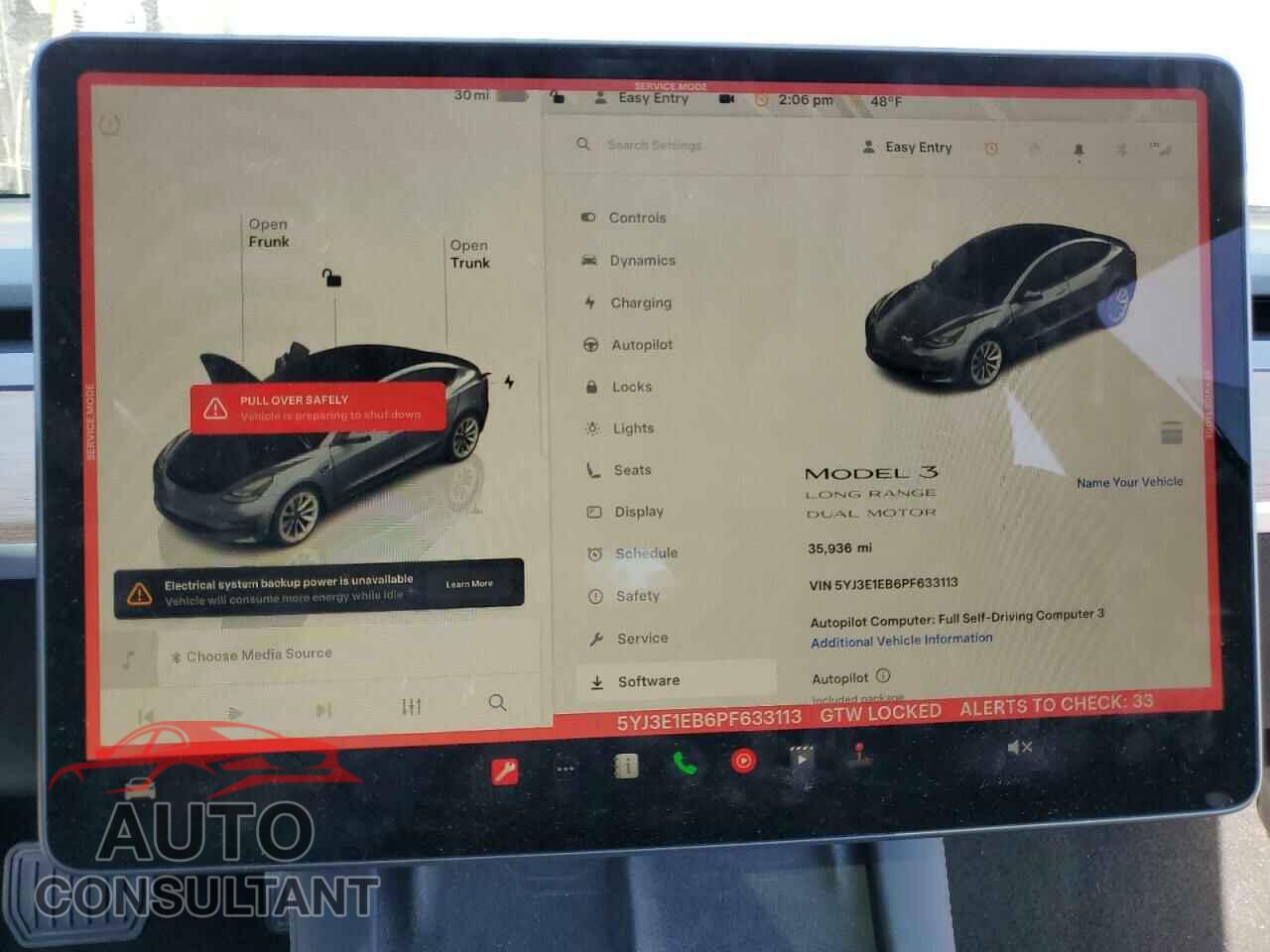 TESLA MODEL 3 2023 - 5YJ3E1EB6PF633113
