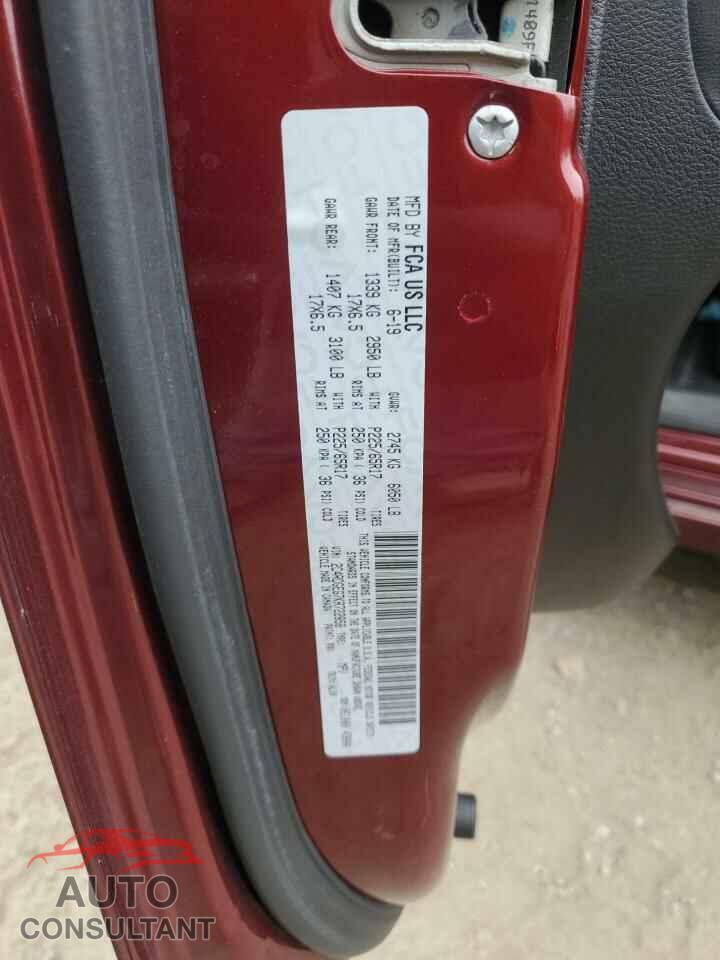 DODGE CARAVAN 2019 - 2C4RDGEG7KR722858