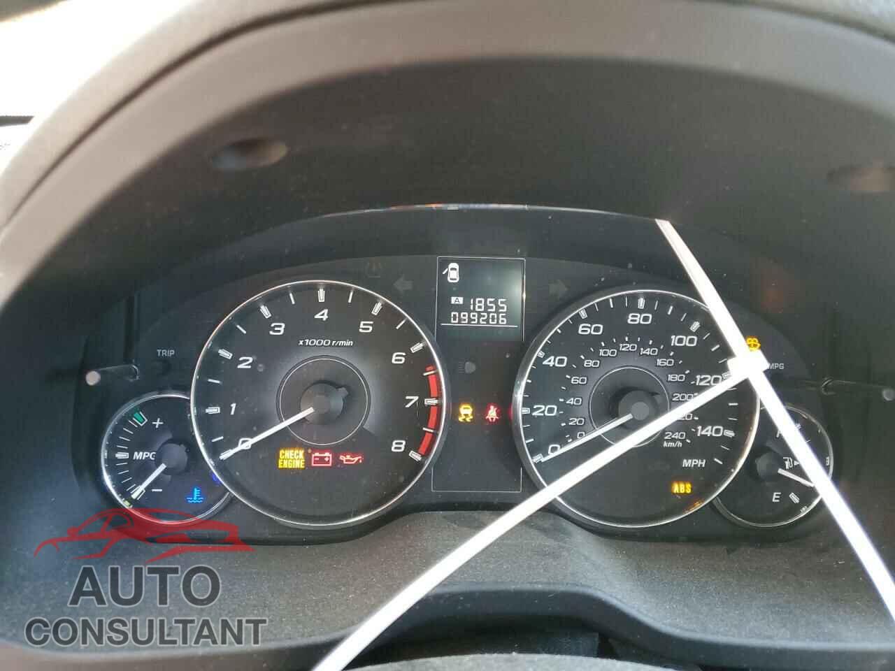SUBARU OUTBACK 2012 - 4S4BRBCC8C1286044