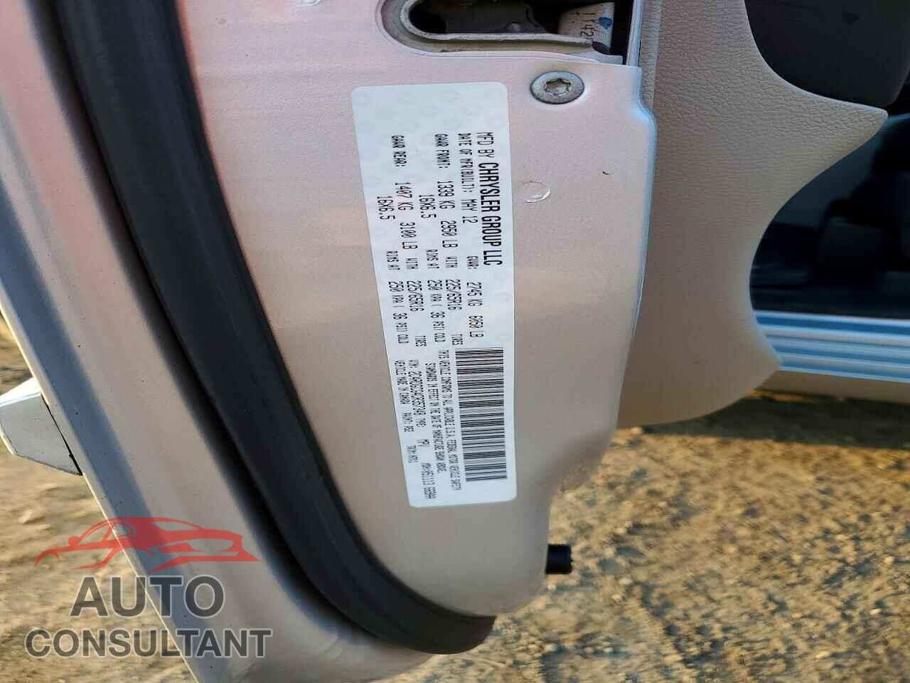 DODGE CARAVAN 2012 - 2C4RDGCG4CR357348