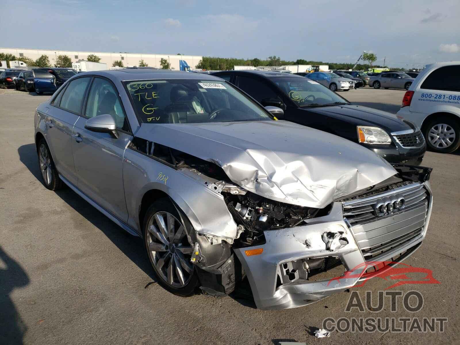 AUDI A4 2018 - WAUKMAF45JA224919