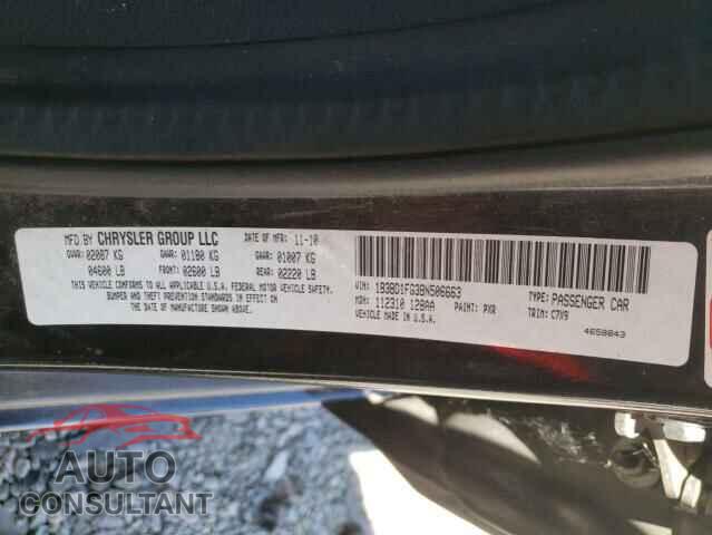 DODGE AVENGER 2011 - 1B3BD1FG3BN506663