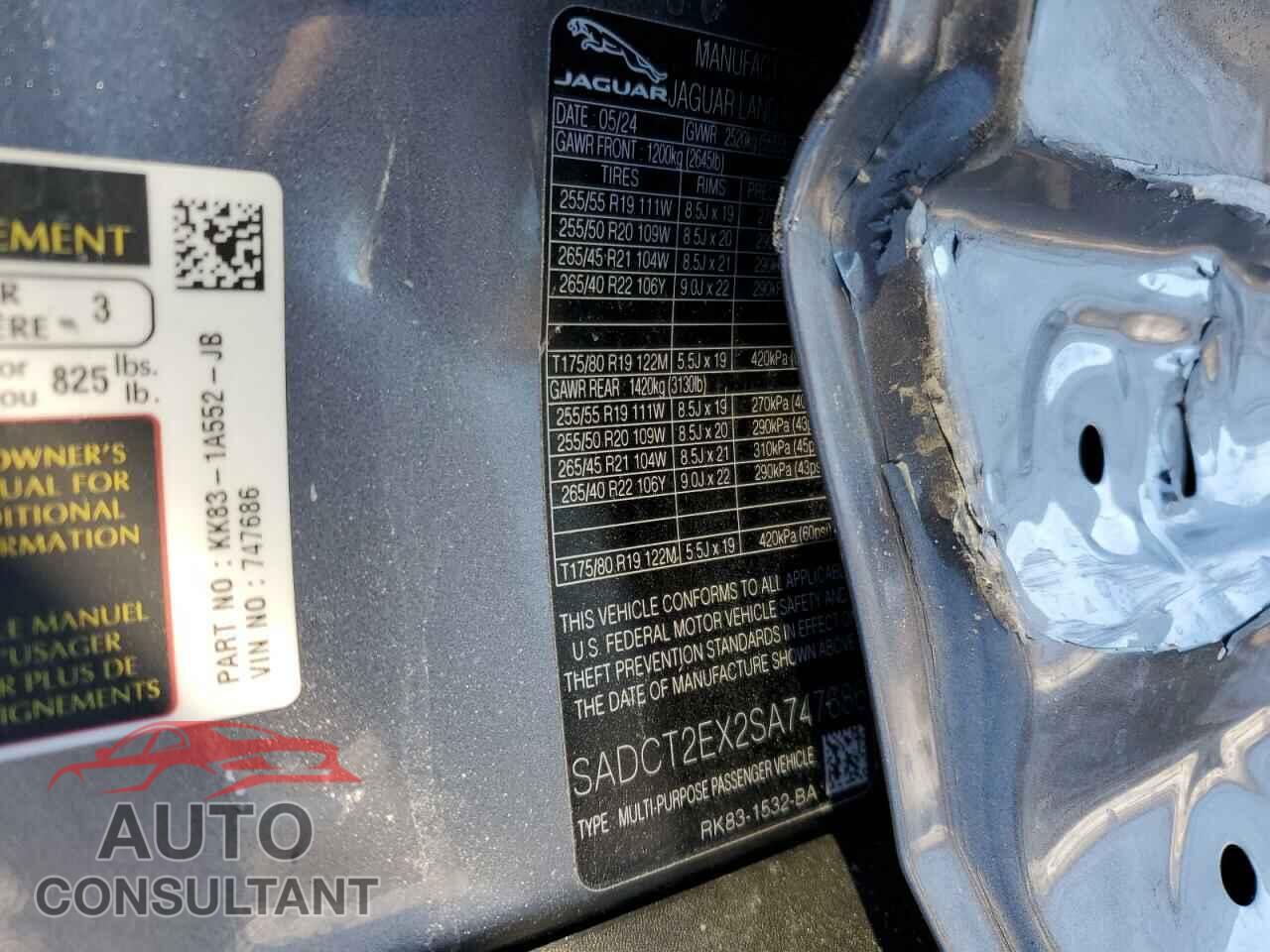 JAGUAR F-PACE 2025 - SADCT2EX2SA747686