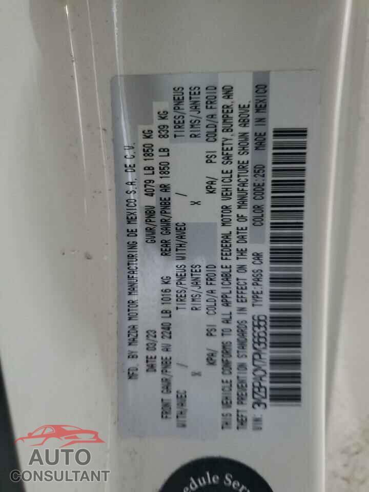 MAZDA 3 2023 - 3MZBPACM7PM366356