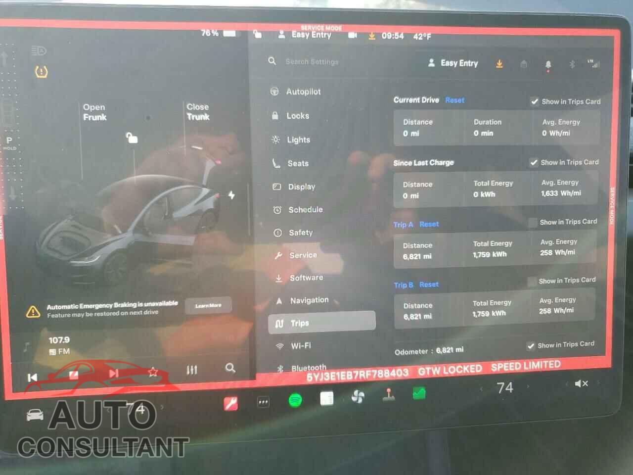 TESLA MODEL 3 2024 - 5YJ3E1EB7RF788403