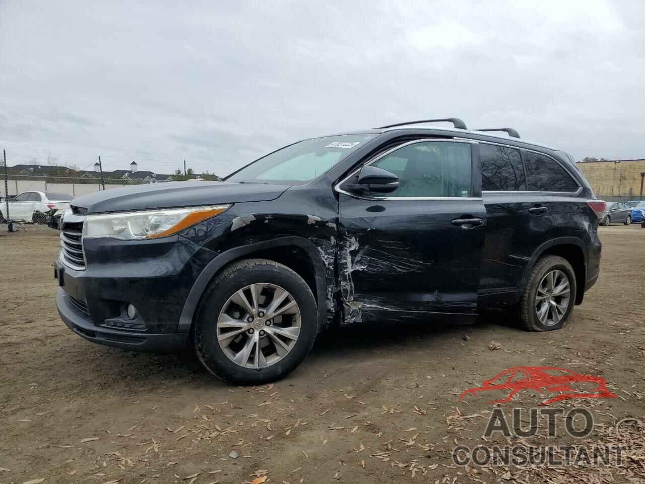 TOYOTA HIGHLANDER 2015 - 5TDJKRFHXFS210188