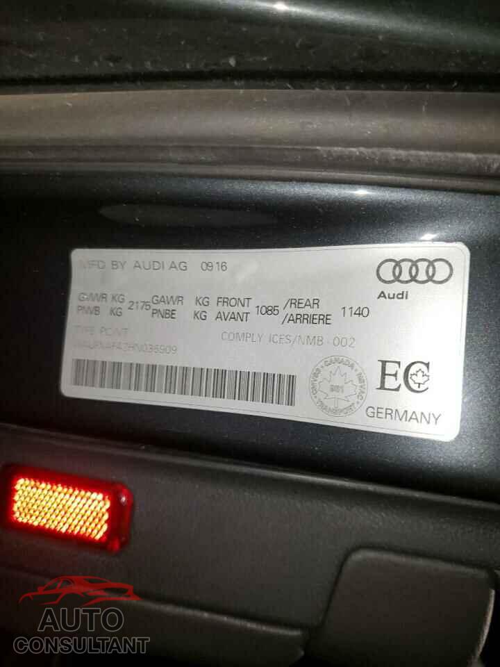 AUDI A4 2017 - WAUFNAF42HN036909