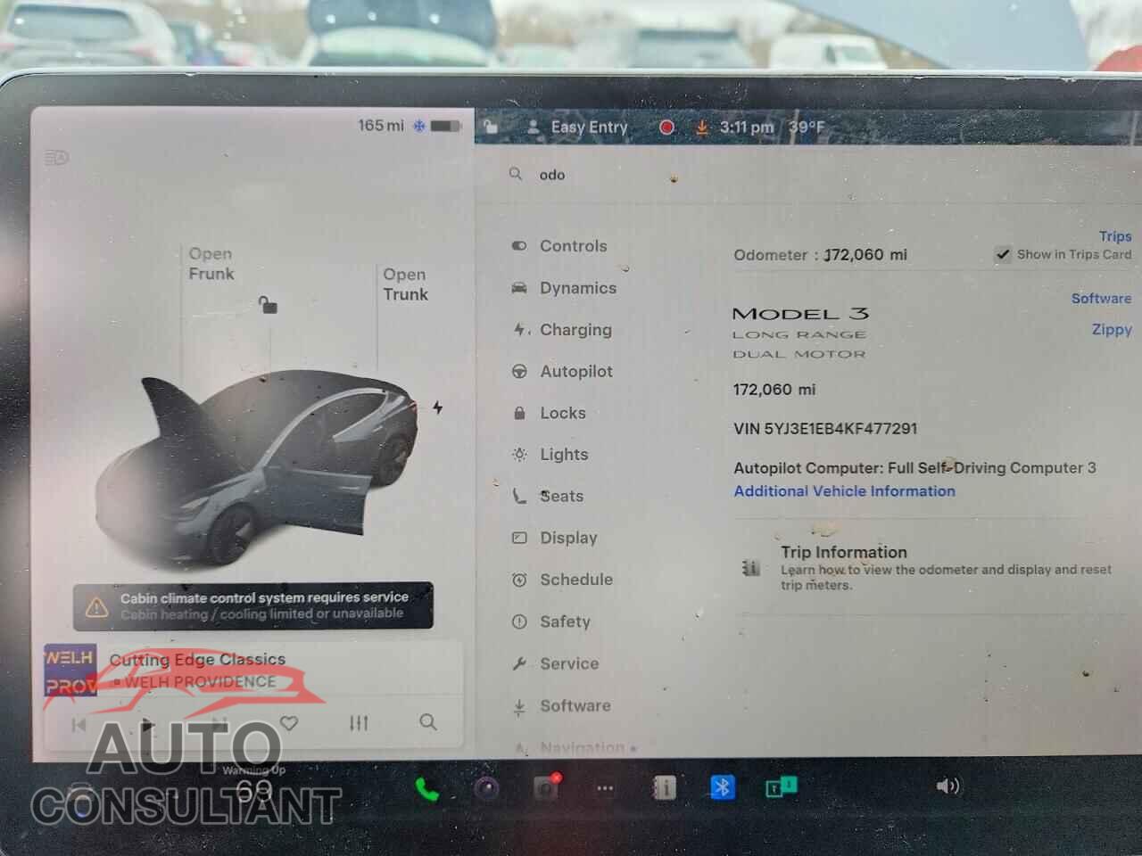 TESLA MODEL 3 2019 - 5YJ3E1EB4KF477291