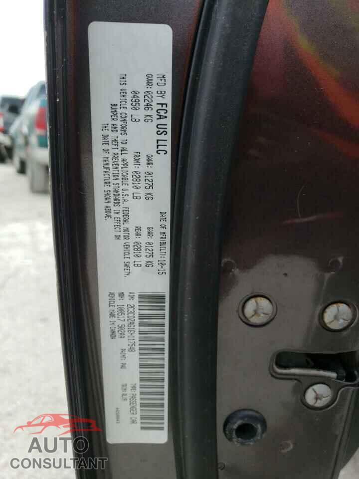 DODGE CHALLENGER 2016 - 2C3CDZAG1GH117548