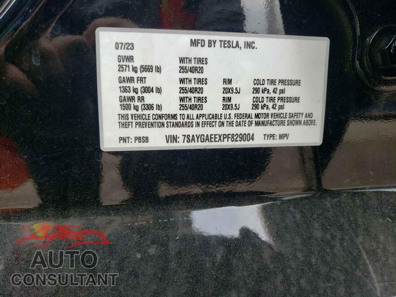 TESLA MODEL Y 2023 - 7SAYGAEEXPF829004