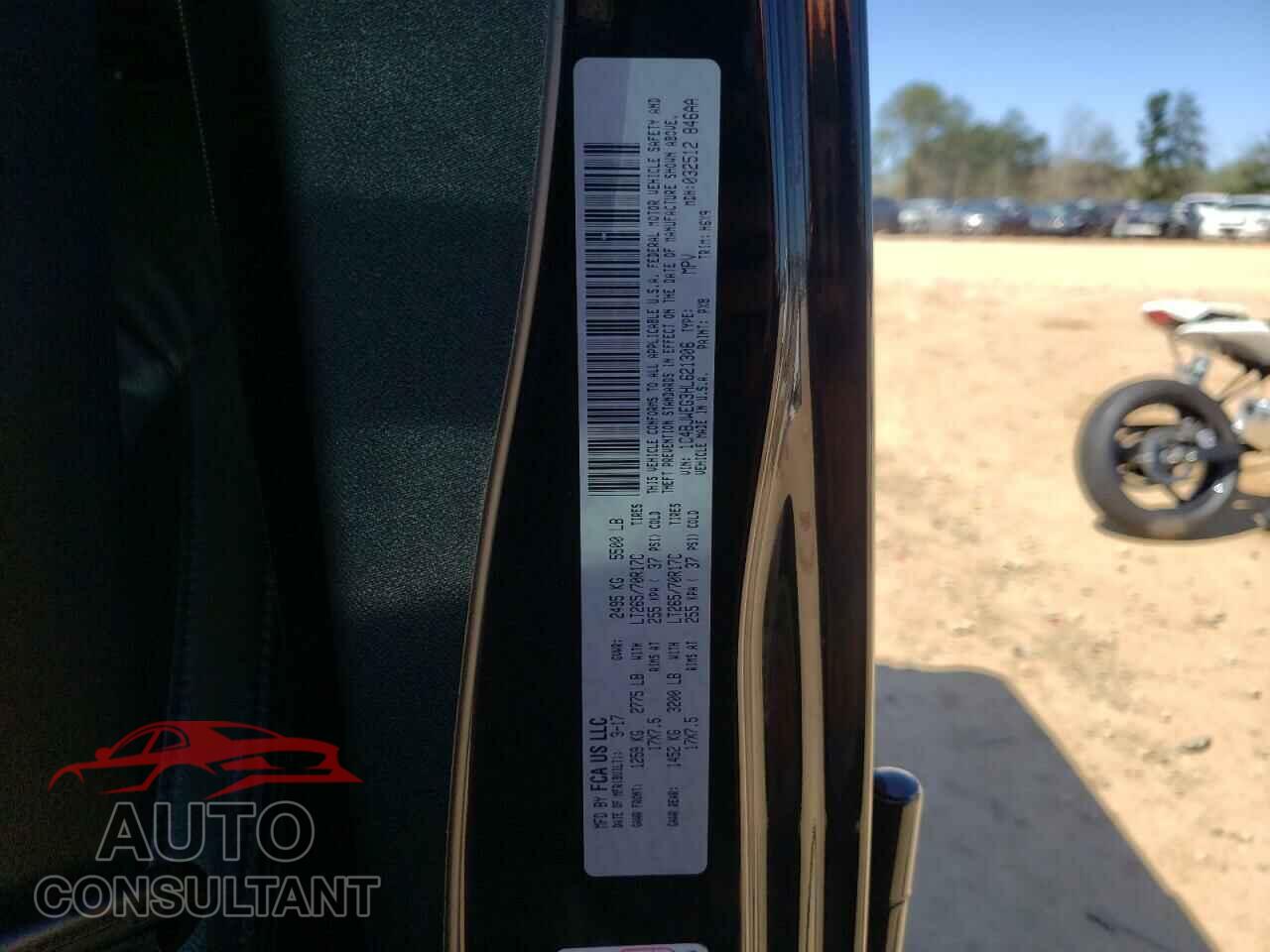 JEEP WRANGLER 2017 - 1C4BJWEG3HL621306