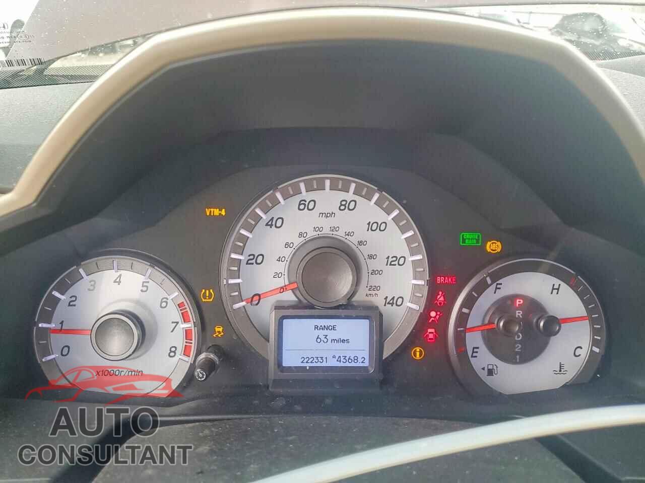 HONDA PILOT 2012 - 5FNYF4H94CB011374