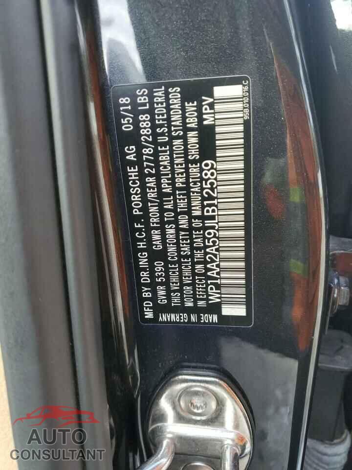 PORSCHE MACAN 2018 - WP1AA2A59JLB12589
