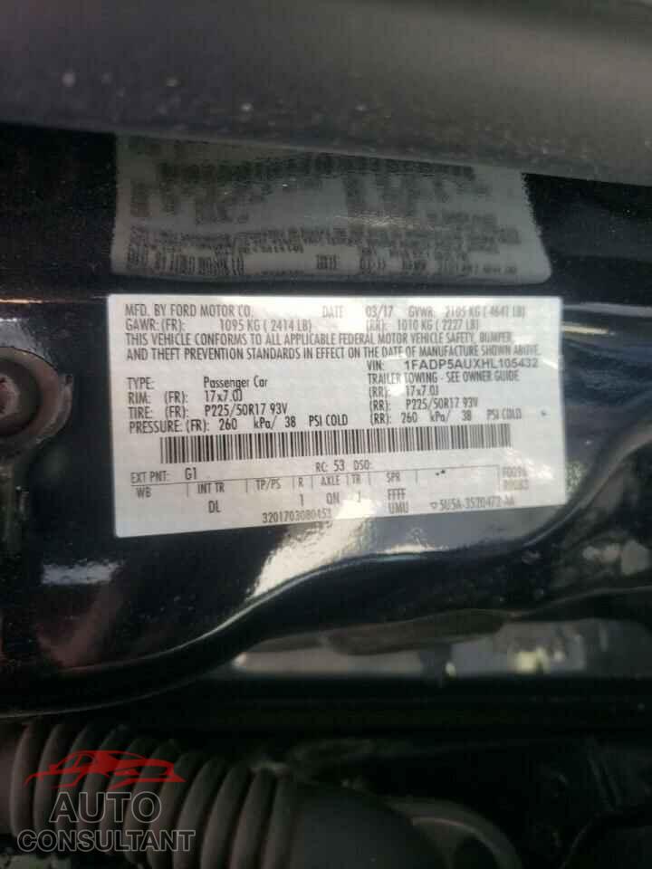 FORD CMAX 2017 - 1FADP5AUXHL105432