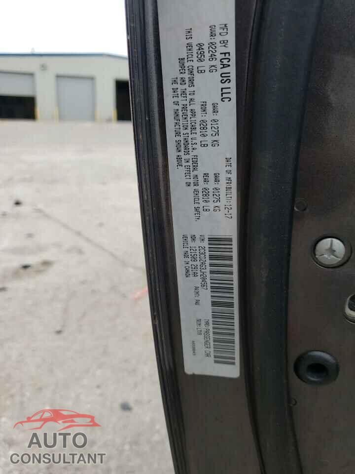 DODGE CHALLENGER 2018 - 2C3CDZAG3JH204567