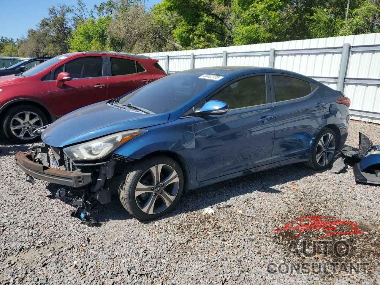 HYUNDAI ELANTRA 2014 - KMHDH4AH3EU035794