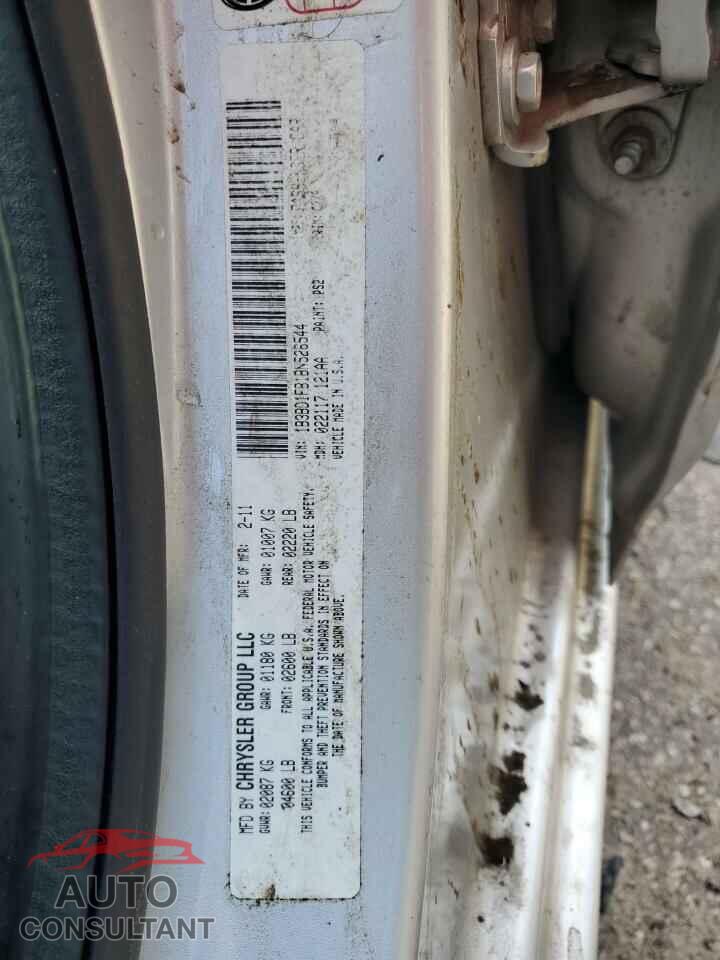 DODGE AVENGER 2011 - 1B3BD1FB1BN526544