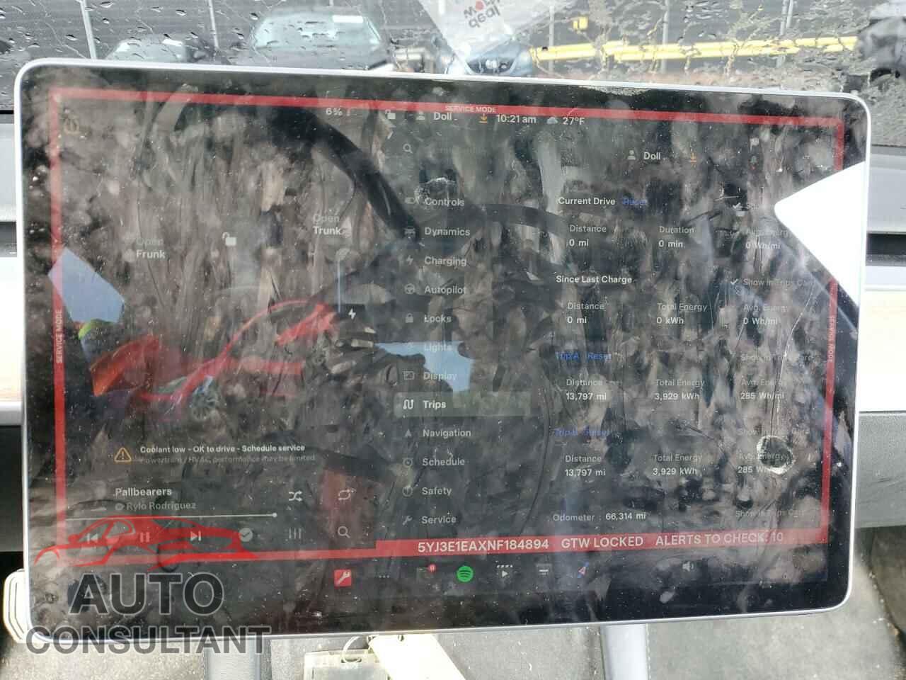 TESLA MODEL 3 2022 - 5YJ3E1EAXNF184894