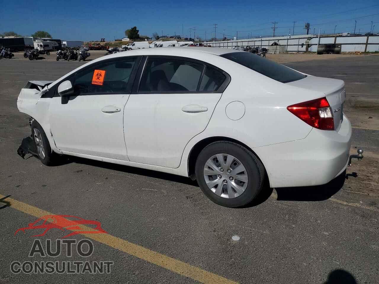 HONDA CIVIC 2012 - 19XFB2F55CE356362