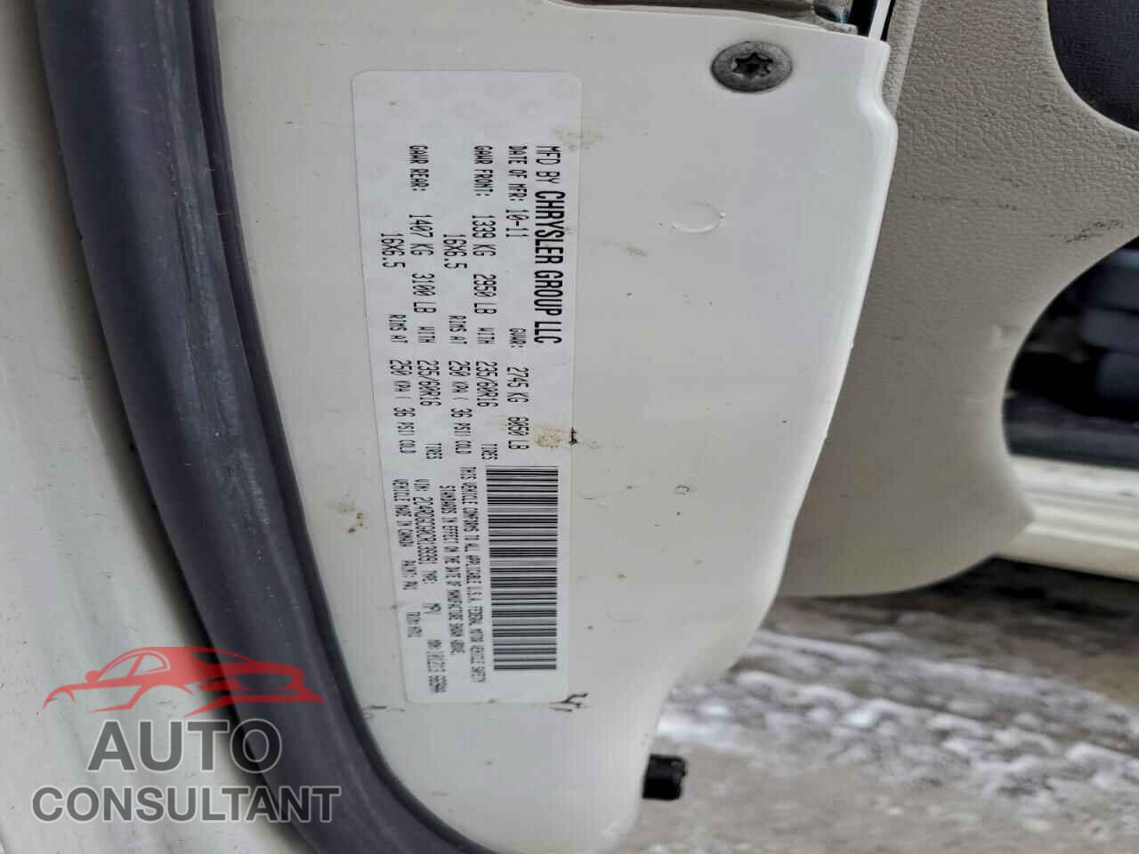 DODGE CARAVAN 2012 - 2C4RDGCG0CR139391