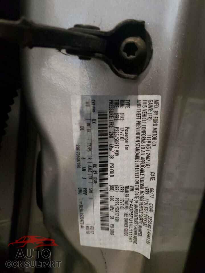 FORD CMAX 2017 - 1FADP5FU1HL111161