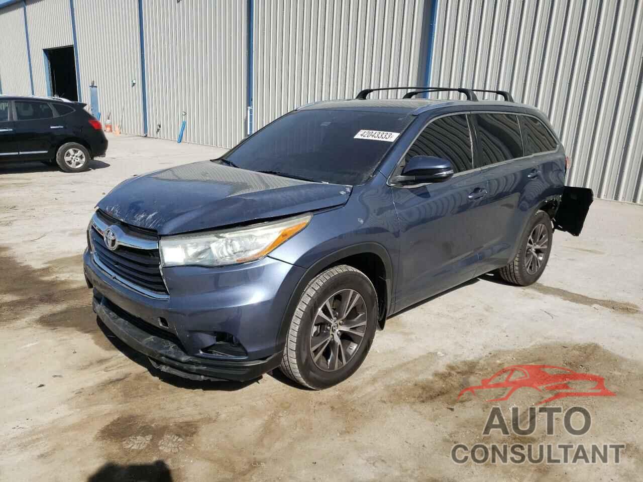TOYOTA HIGHLANDER 2016 - 5TDKKRFH8GS129485