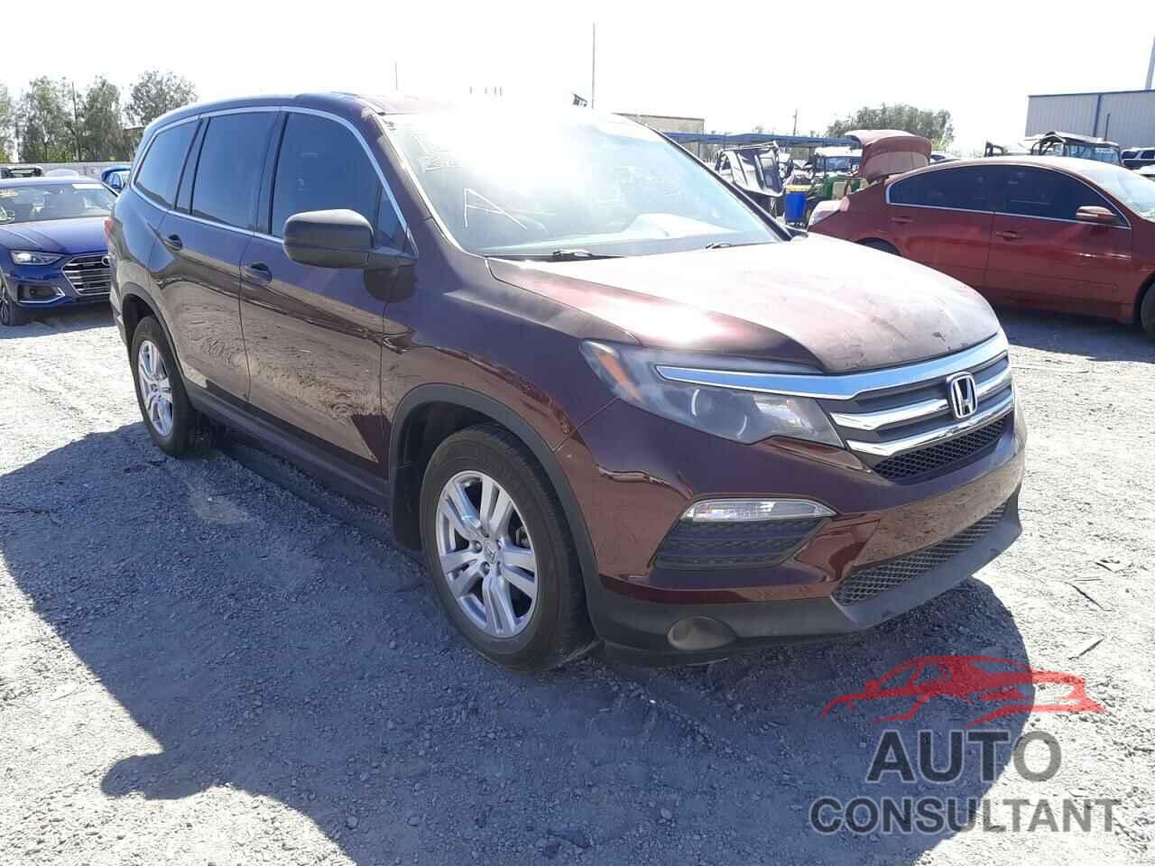 HONDA PILOT 2016 - 5FNYF5H18GB002781