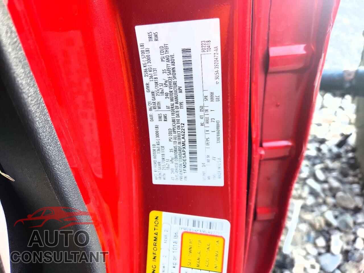 FORD BRONCO 2021 - 1FMDE5APXMLA62212