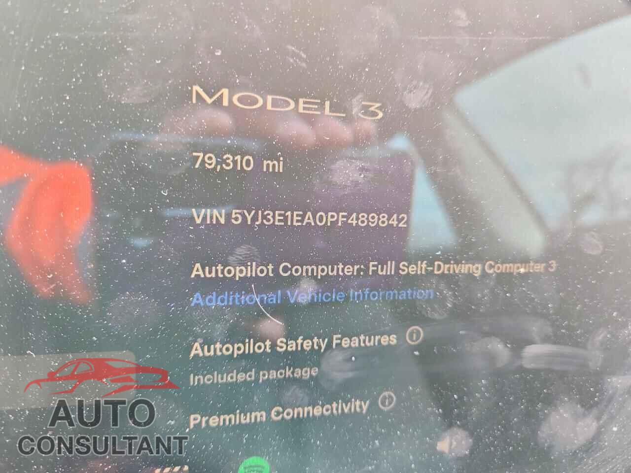 TESLA MODEL 3 2023 - 5YJ3E1EA0PF489842