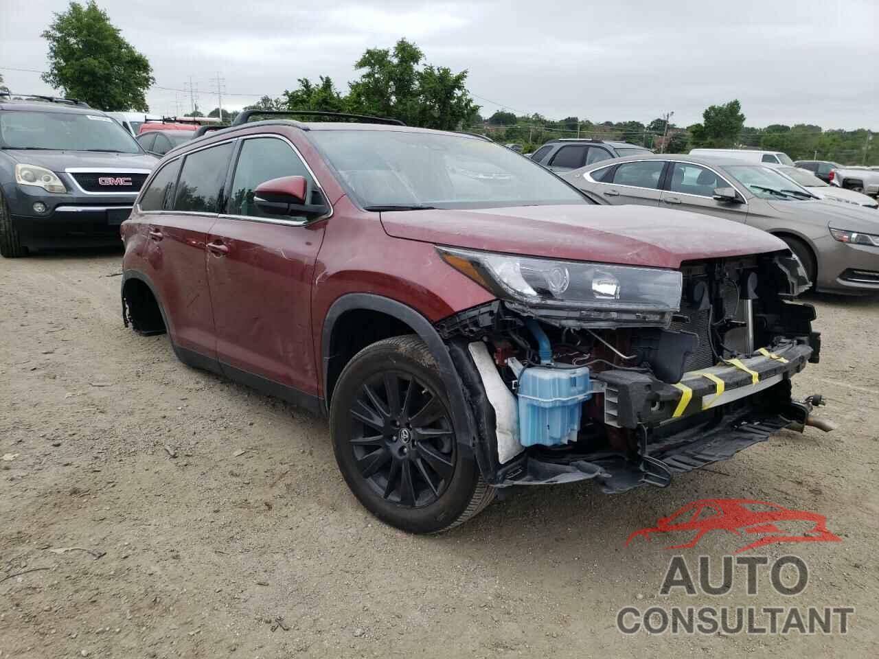 TOYOTA HIGHLANDER 2019 - 5TDJZRFHXKS572950