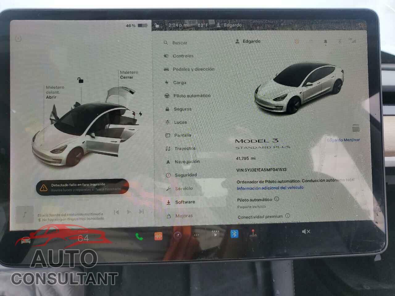 TESLA MODEL 3 2021 - 5YJ3E1EA5MF041513