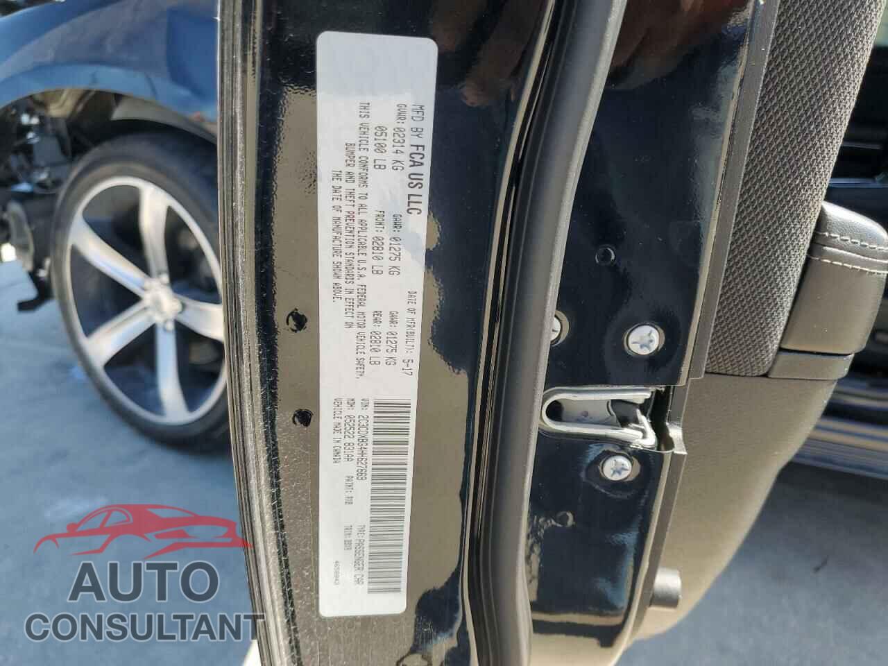 DODGE CHARGER 2017 - 2C3CDXBG4HH627669